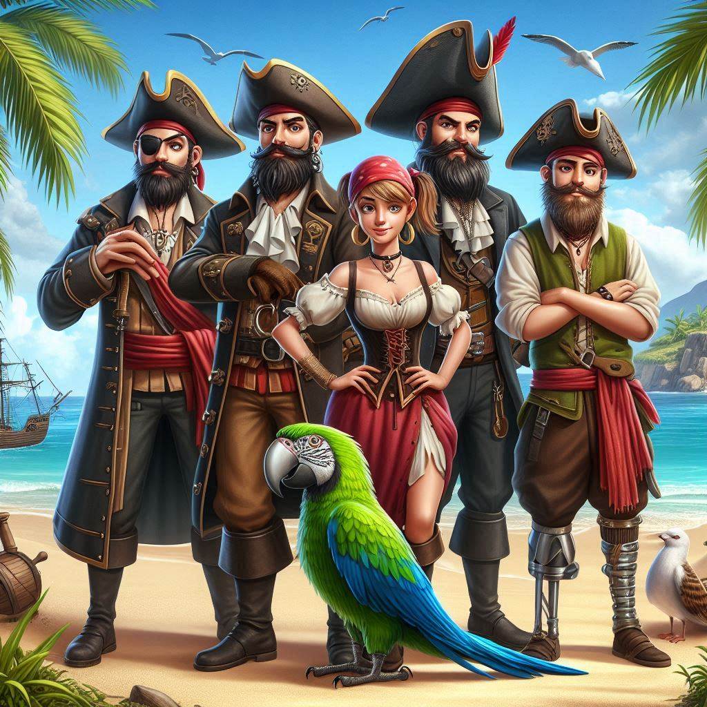 A gang of pirates find themselves shipwrecked on the beach