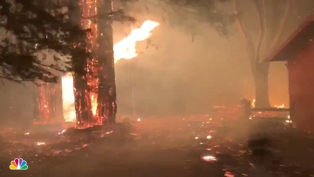 [NATL] Reporter Films Escape Surrounded By Fire