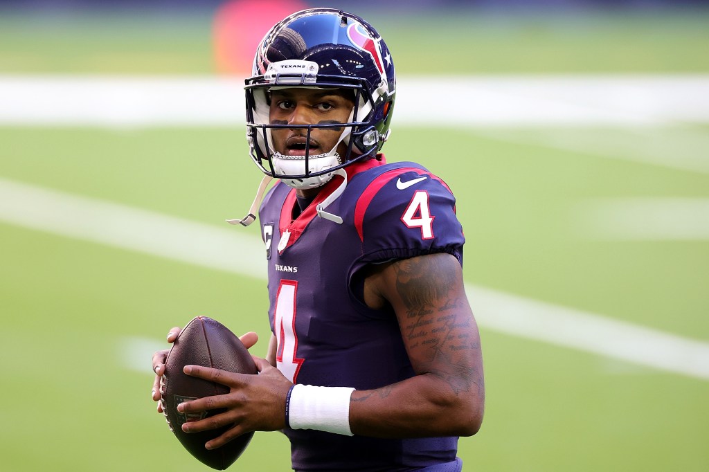 Deshaun Watson playing for the Texans on Jan. 3, 2021.