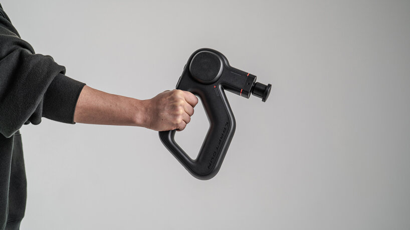 (acasso) designs a powerful deep tissue massage gun for kraftgun designboom